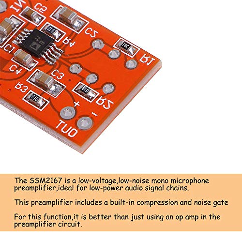 KOOBOOK 2Pcs SSM2167 Microphone Preamplifier Board Preamp COMP Compression Module DC 3V-5V - Image 5