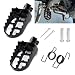 CyperFair 2 PCS Dirt Bike Foot Pegs Antislip Control and Powerful Support Wide Footrest Motorcycle Accessories Replacement Part OEM FP02 Compatible with Yamaha Honda Sunl Black - Image 2