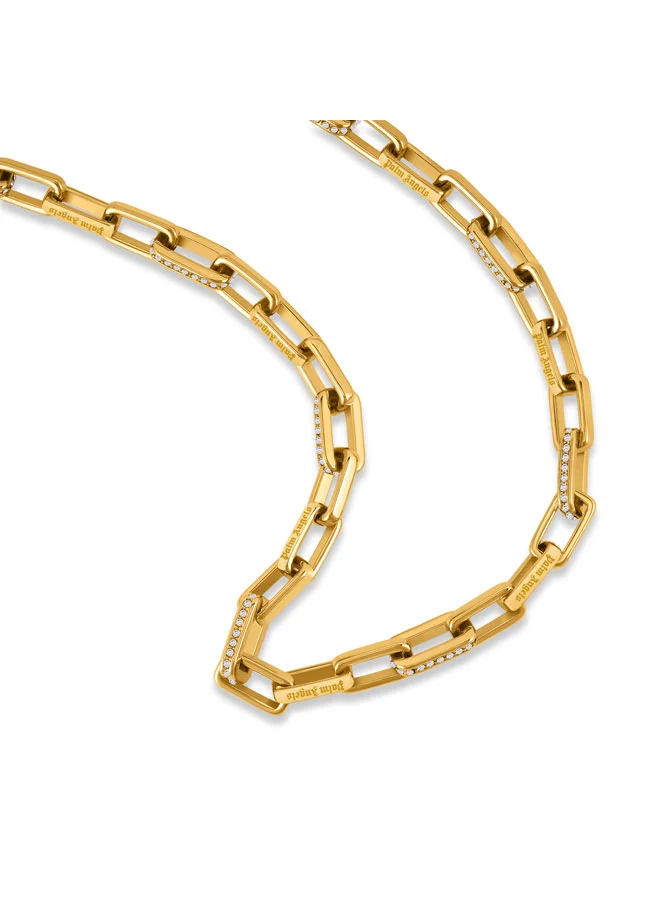 بالم انجلز Bruna Yellow Gold Plated Stainless Steel Link Chain Necklace for Women