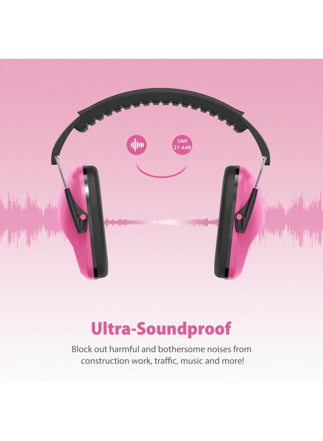 Dr.meter Ear Muffs for Noise Reduction: SNR27.4 Noise Cancelling Headphones for Autism with Adjustable Headband - Kids Ear Protection for Monster Truck, Airplane, Fireworks, Concerts and Football Game - Image 2