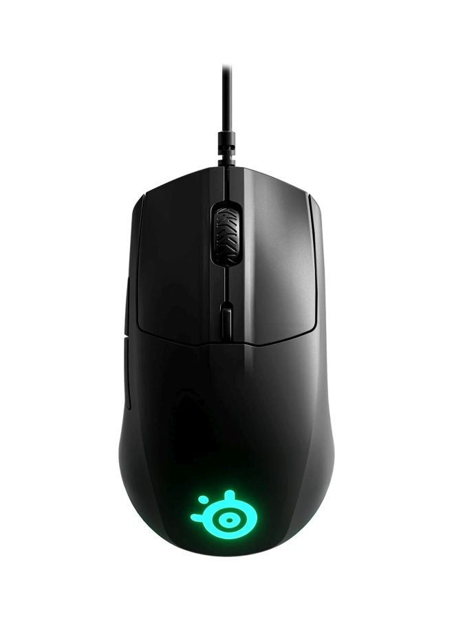 steelseries Rival 3 Gaming Mouse, 8,500 CPI TrueMove Core Optical Sensor, 6 Programmable Buttons, Split Trigger Buttons, Brilliant Prism RGB Lighting | 62513 - Image 1
