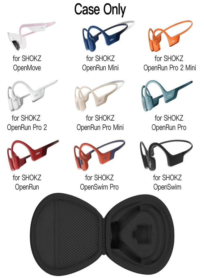 co2CREA for SHOKZ OpenRun Wireless Sports Headphones Hard Travel Case fits OpenRun mini/Pro 2 mini/OpenMove/OpenSwim/OpenSwim pro,Case Only - Image 2