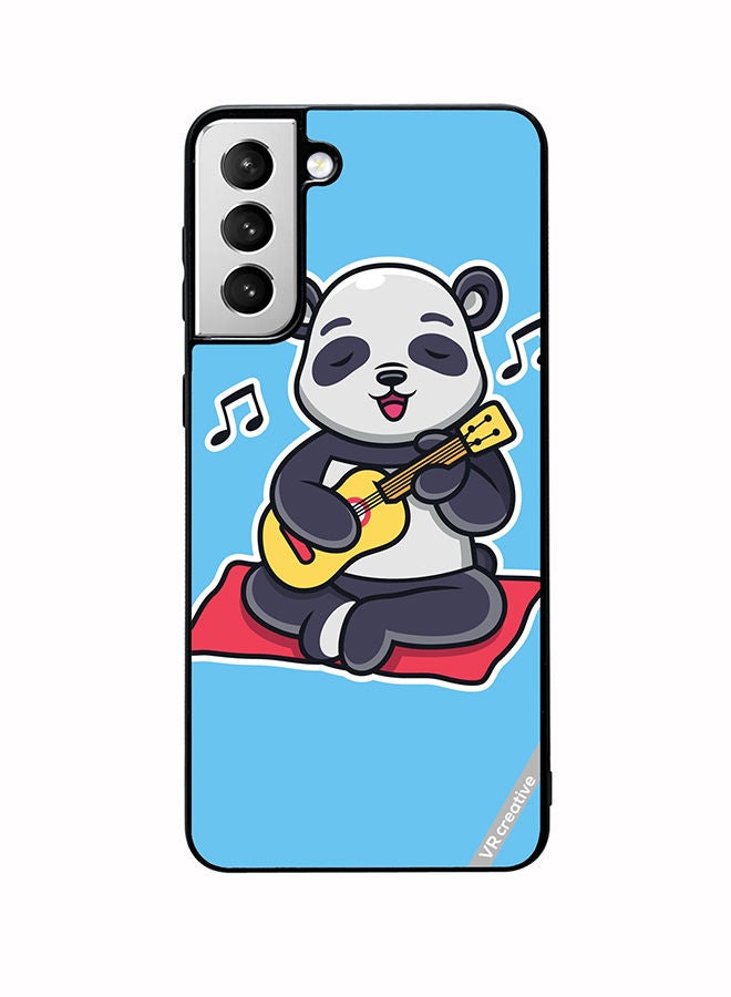 VR CREATIVE Protective Case Cover For Samsung Galaxy S22 Plus 5G Panda Playing Music Design Multicolour - Image 1