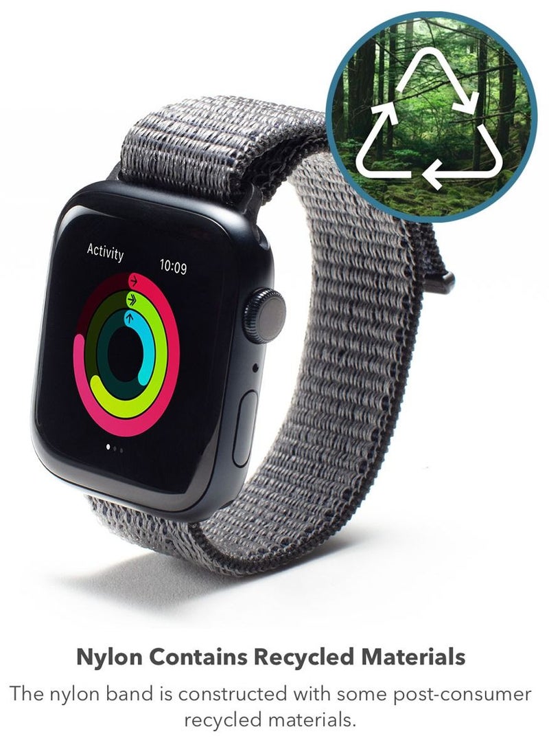 Gear4 سوار رياضي لساعات آبل ووتش سلسلة 7 (45 مم)، سلسلة 6/SE/5/4 (44 مم) وسلسلة 3/2/1 (42 مم) - أسود - Image 2