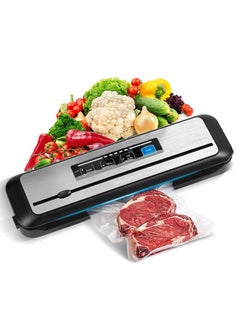 INKBIRD Vacuum Sealer Machine INK-VS01, 80kPa One-Touch Automatic Sealing Machine for Food Preservation Storage, Preserving Moist/Dry Foods Packer with Built-in Cutter & BPA-Free Bags, Ideal for Sous Vide Cooking