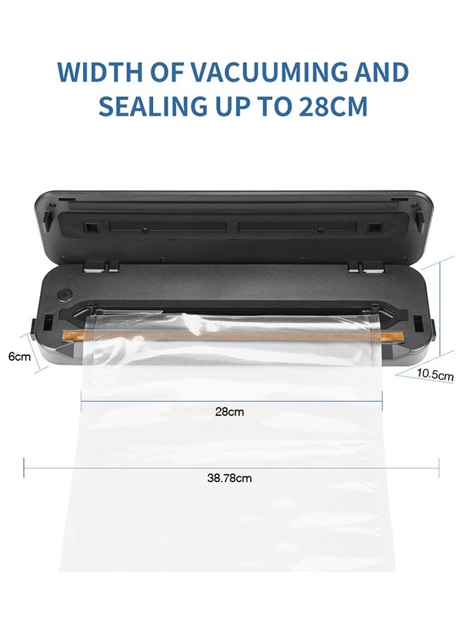 INKBIRD - INKBIRD Vacuum Sealer Machine INK-VS01, 80kPa One-Touch Automatic Sealing Machine for Food Preservation Storage, Preserving Moist/Dry Foods Packer with Built-in Cutter & BPA-Free Bags, Ideal for Sous Vide Cooking - Image 1