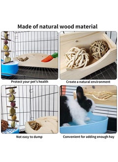 Hamiledyi Rabbit Hay Feeder Rack Bunny Grass Holder Wooden Food Feeding Manger with 3 Kinds of Grass Balls Less Wasted Hanging Hay Dispenser for Guinea Pigs Gerbil Chinchillas Squirrels Ferret - pzsku/ZED3BCAC7216EF2FA3DA1Z/45/_/1737031641/2ce8797a-4f15-43b8-b8b8-5bdf145c9050