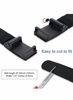 Y&D Mens Belt, Nylon Canvas Belt with Heavy Duty Flip-Top Solid Metal Buckle, 1.5" Can Pruning Outdoor Sports  - Image 3