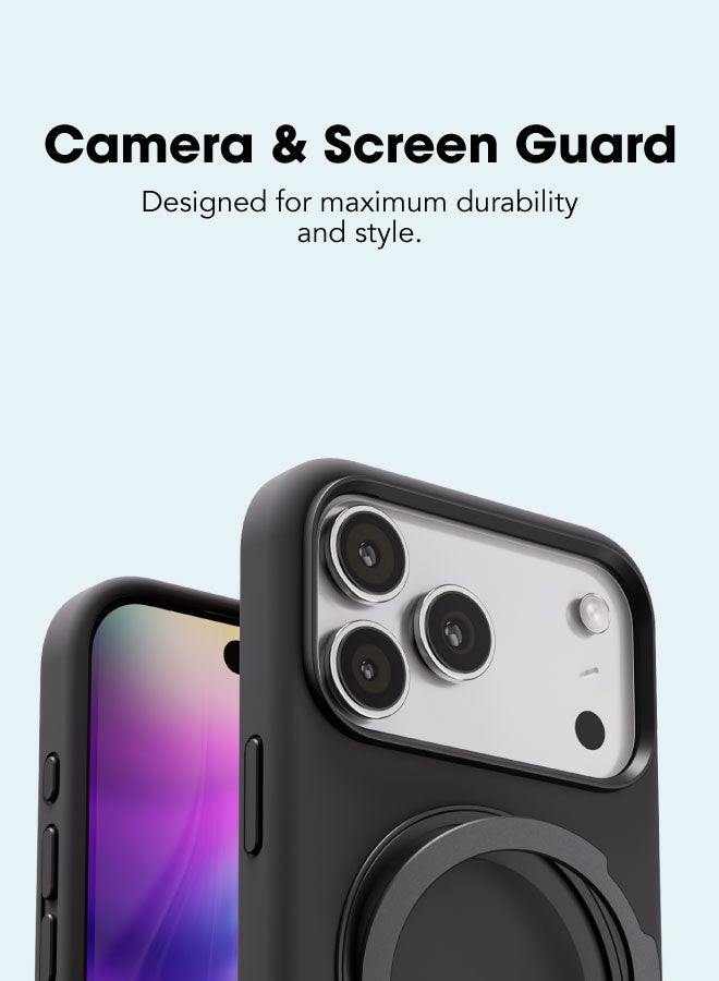 blupebble RingFlex MagSafe Compatible Case with 360° Foldable & Rotatable Kickstand for iPhone 17 Pro / iPhone 17 Pro Max – Shockproof Slim Protective Cover - Image 2