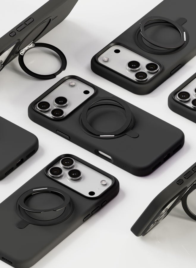 blupebble RingFlex MagSafe Compatible Case with 360° Foldable & Rotatable Kickstand for iPhone 17 Pro / iPhone 17 Pro Max – Shockproof Slim Protective Cover - Image 4