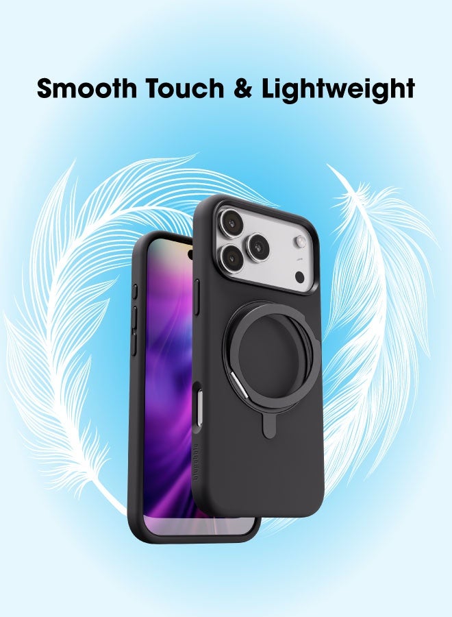 blupebble RingFlex MagSafe Compatible Case with 360° Foldable & Rotatable Kickstand for iPhone 17 Pro / iPhone 17 Pro Max – Shockproof Slim Protective Cover - Image 5