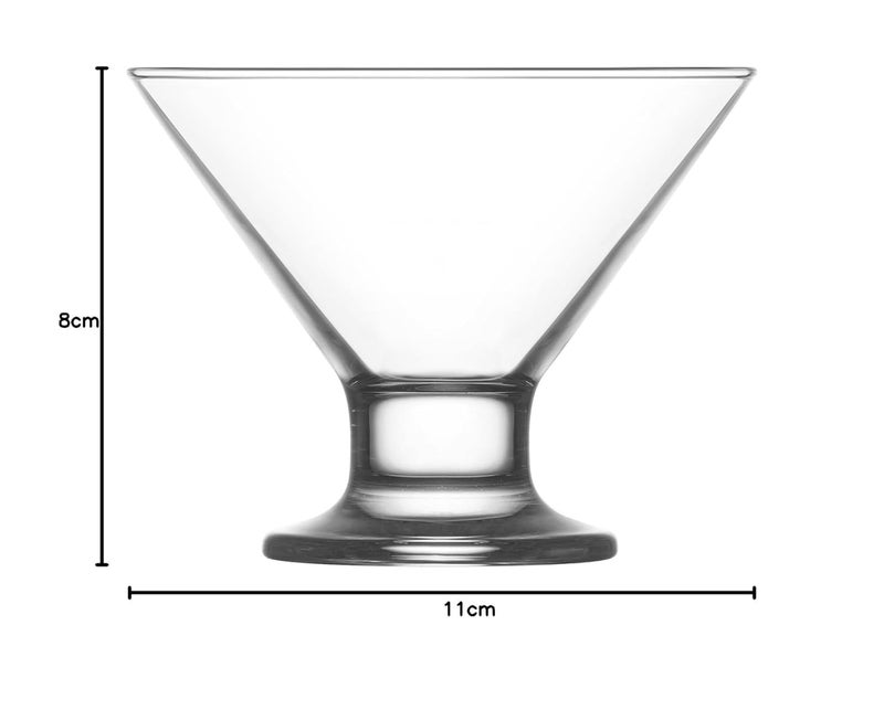 SLINCE SLINCE Ice Cream Bowl Set of 6 Pedestal 190 ml Lotus Dessert Bowl Mock Tails Cocktails Snack and Fruit Salad and More Perfect for Serving and Enjoying Treats 6 Pcs 250 Ml  - Image 4