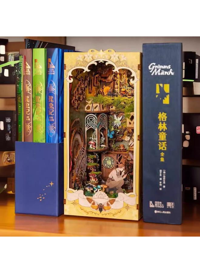 Bluejw DIY Cabin New Insects 3D Handmade Assembled Book Stand Desktop Ornaments Model Toys Birthday - Image 5