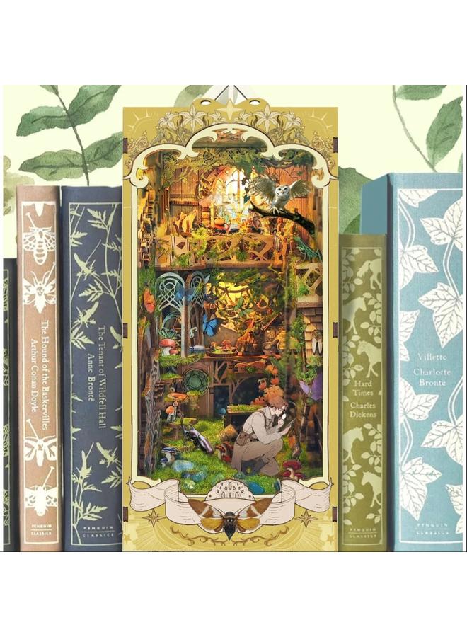 Bluejw DIY Cabin New Insects 3D Handmade Assembled Book Stand Desktop Ornaments Model Toys Birthday - Image 4