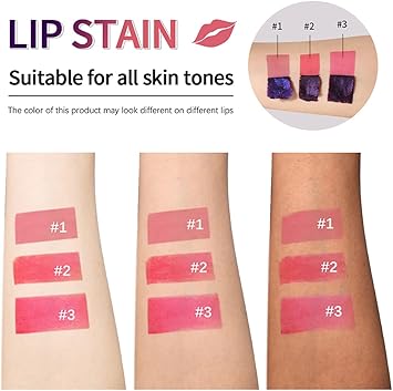 3 Pcs Peel Off Lip Stain Waterproof KissProof Lip Gloss SmudgeFree LongWearing NonSticky Formula Buildable Color Intensity Universal Shades Easy to Use Comfortable - Image 4