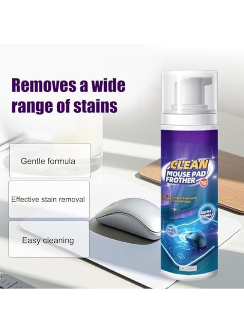 SYOSI Keyboard Cleaner - 200ml Mousepad Cleaning Solution (2 Bottles), Multi-Surface Electronics Cleaning Tool for Data Cables, Desk, Tech Maintenance & Accessories, Ideal for Home Office - Image 5