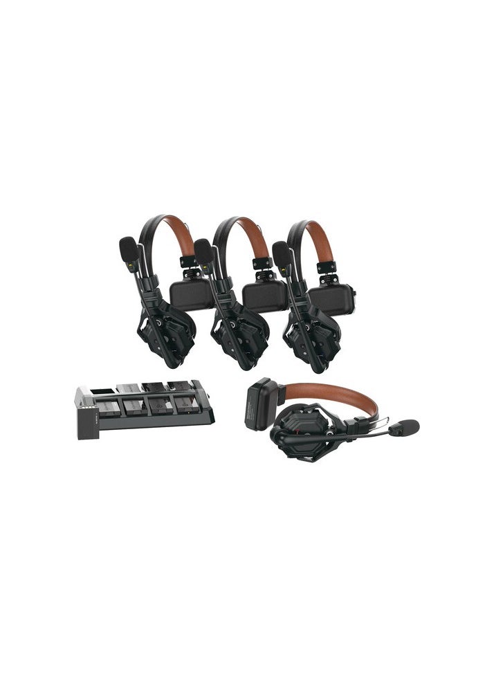 Hollyland Solidcom C1 Pro-4S Full-Duplex ENC Wireless Intercom System with 4 Headsets (1.9 GHz)  - Image 1