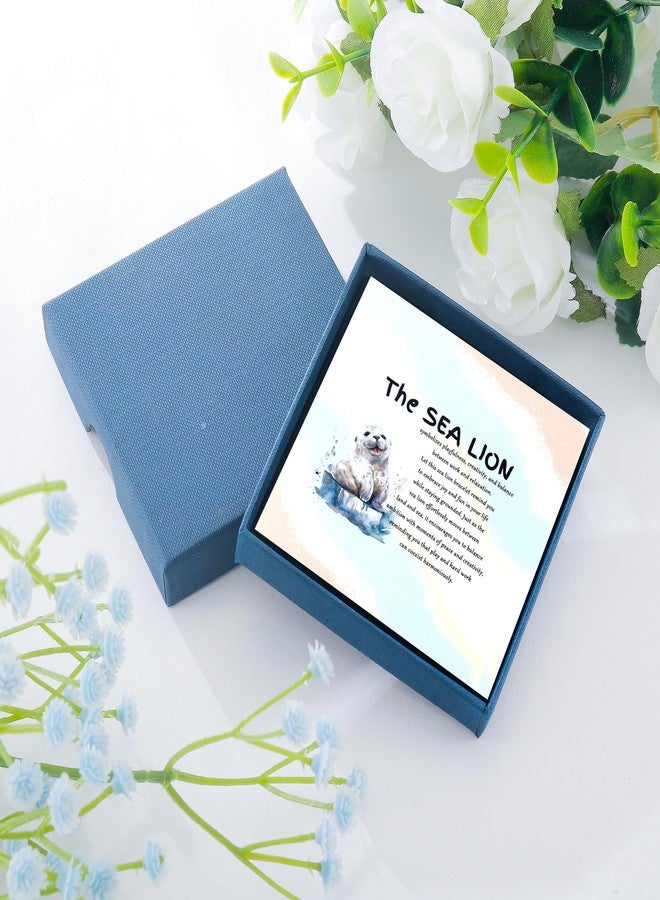 PARTNER Funny Harbor Seal 𝐁𝐫𝐚𝐜𝐞𝐥𝐞𝐭𝐬 𝐟𝐨𝐫 𝐖𝐨𝐦𝐞𝐧 Seal Gifts Sea Lion Gifts Ocean Animal Themed Gifts for Women Natural Stone Beaded Jewelry for Seal Lovers, 7 - Image 5