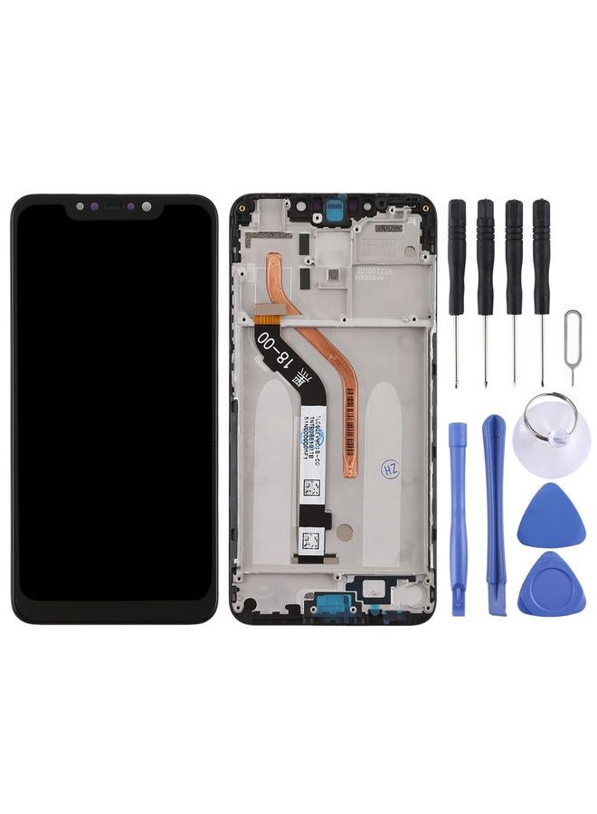 erorex Replacement TFT LCD Screen for Xiaomi Pocophone F1 Digitizer Full Assembly with Frame Black - Image 2