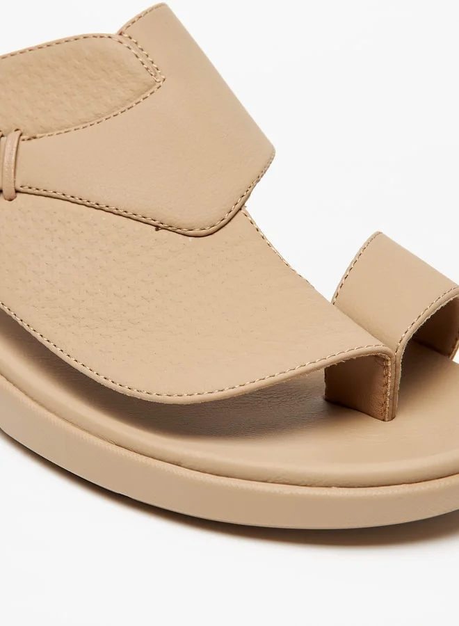 LBL by Shoexpress Men's Textured Slip-On Arabic Sandals