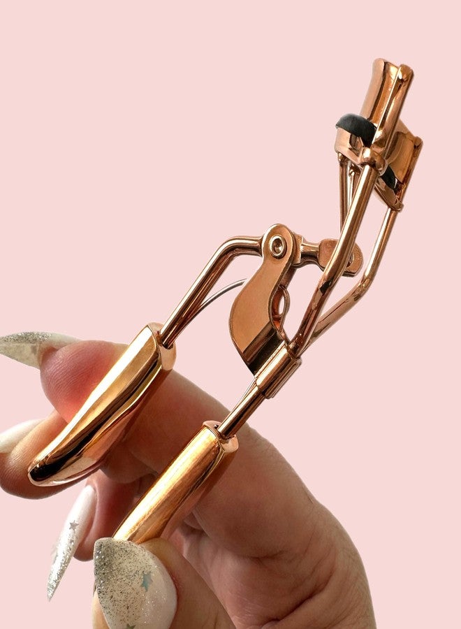 ALAZCO Professional Eyelash Curler Long Lasting Lifted Eyelashes Ergonomic Comfort Hold Perfect Curls in Seconds (x2 Rose Gold) - Image 4