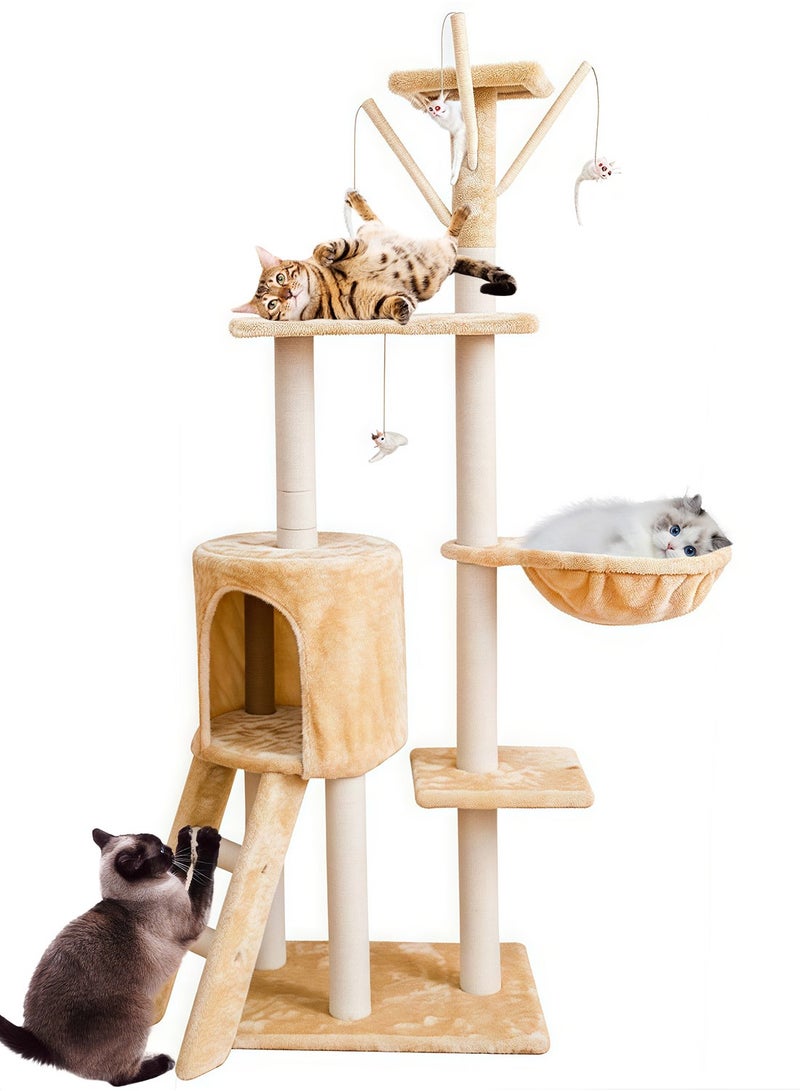 Kidle Cat Tree Cat Climbing Frame Cat Scratching Post Cat House Cat Toys - Image 1