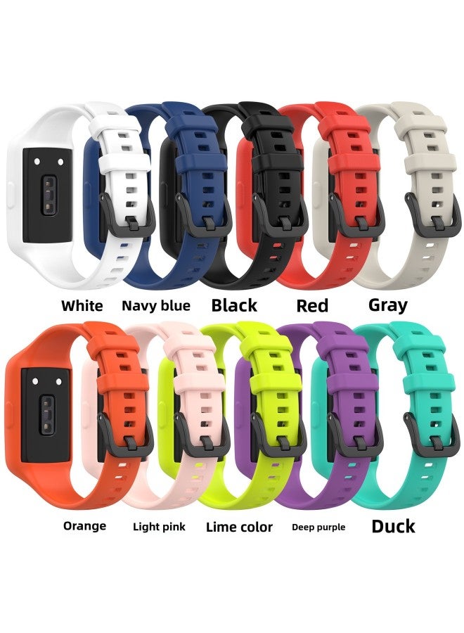 Loquat Suitable For Huawei Bracelet 6/7 One-piece Strap Glory Bracelet 6/7 One-piece All-inclusive Strap-Color:Lime Color  - Image 4