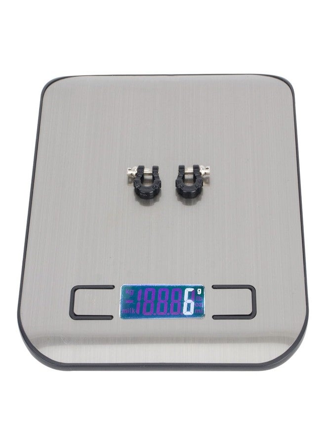 4 قطع من حلقات السحب المعدنية، مشبك مقطورة RC لسيارات الزحف بمقياس 1/10 SCX10 CC01 D90 D110 TF2 TRX-4 (أسود) - Image 5