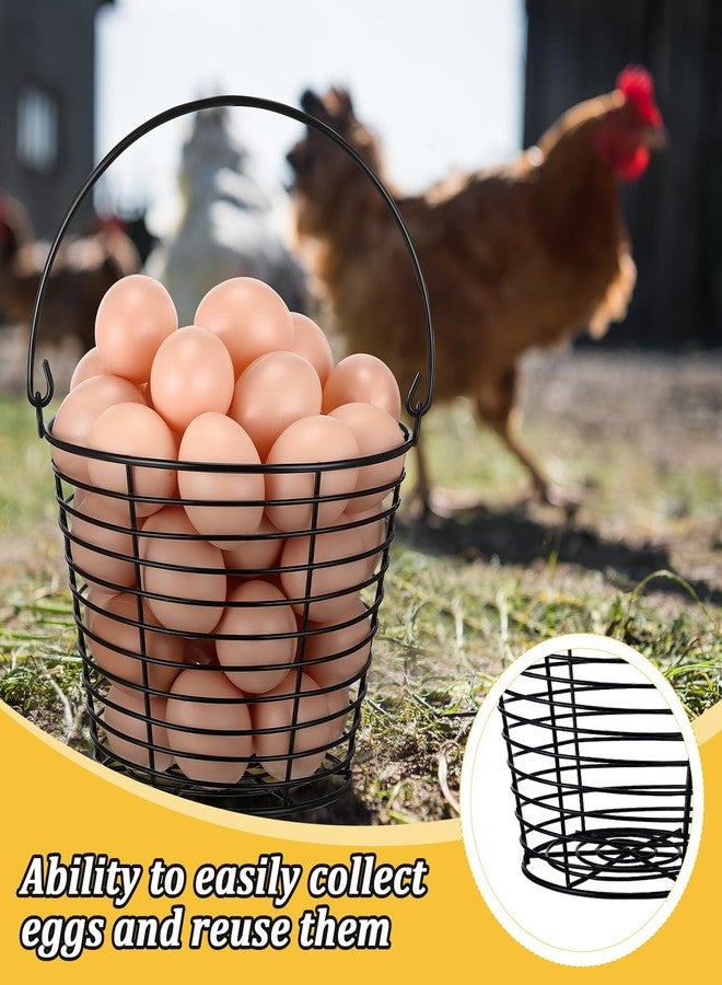 Tandefio 8 Pcs 8" Egg Basket for Storage Collecting Carrying and Transporting Chicken and Duck Eggs, Farm Grade Wire Storage Basket - Image 5