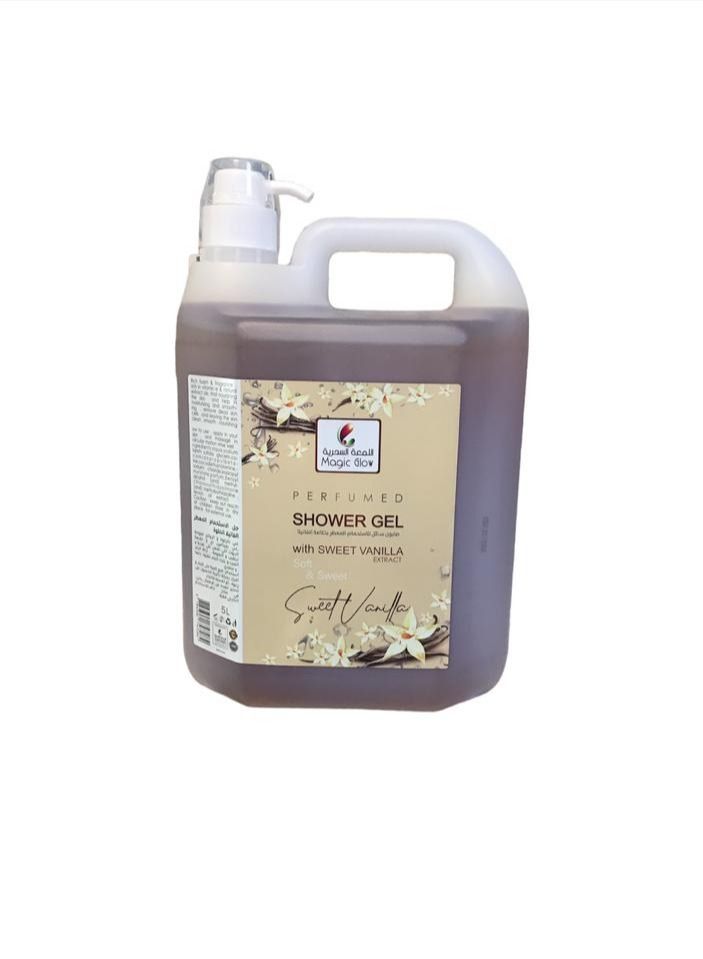 magic glow shower gel with sweet vanilla
