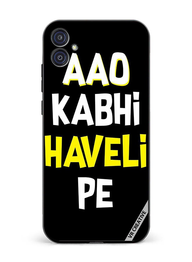 VR CREATIVE Protective Case Cover For Samsung Galaxy M04/F04 Aao Kavi Haveli Pe Design Multicolour - Image 1