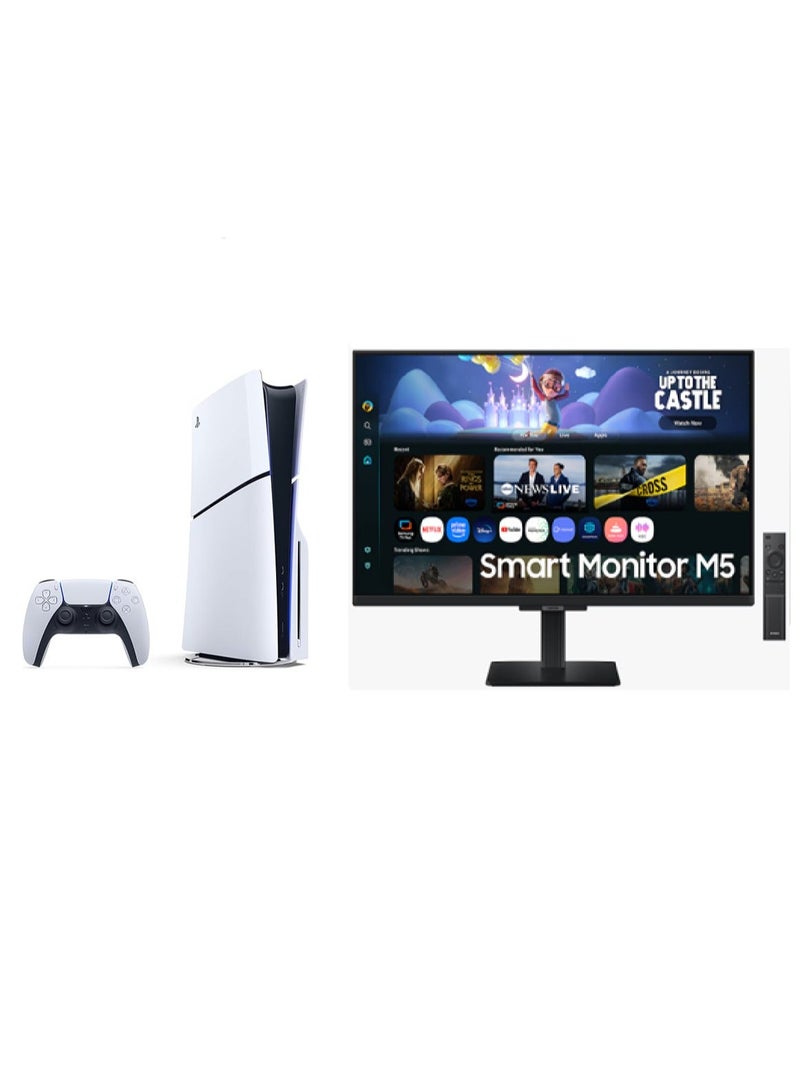 Sony M5 x PS5 Entertainment Set - 27” Smart Monitor M5 FHD + PlayStation 5 Digital Edition with Controller - Image 2