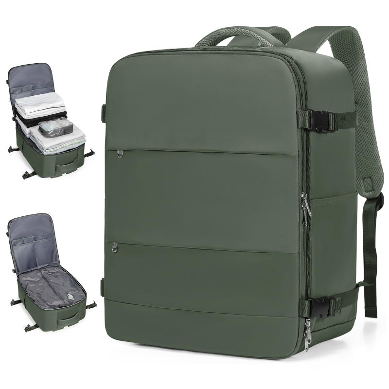 coofay Large Vacuum Backpack Travel with Pump Vacpack Travel Backpack with Vacuum System Compression Backpacks for Travel Easy Vac Pack Carry on Luggage - Image 2
