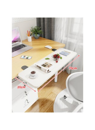 Desktop Extension Hand Support Computer Desk Desk Side Table Board Bracket Keyboard Dormitory Station Board Widened Folding Extension-Pattern:Black Bracket + White Board 70*20*1.2 - pzsku/ZED3CE8739A122F10722BZ/45/1746210883/1a4f3299-c910-495b-a400-6c148e37d835