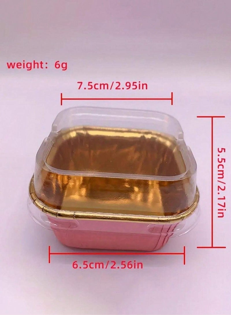 Disposable Muffin Cupcake Baking Cups, High Temperature Oven Baking Cups to Add a Special Touch to Birthdays, Weddings, Holidays and Parties 50 Pieces Without Lid - Image 5