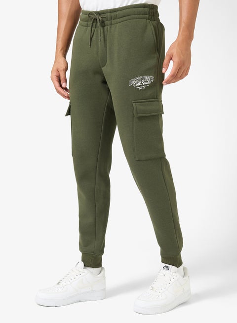 Logo Drawstring Loose Fit Sweatpants