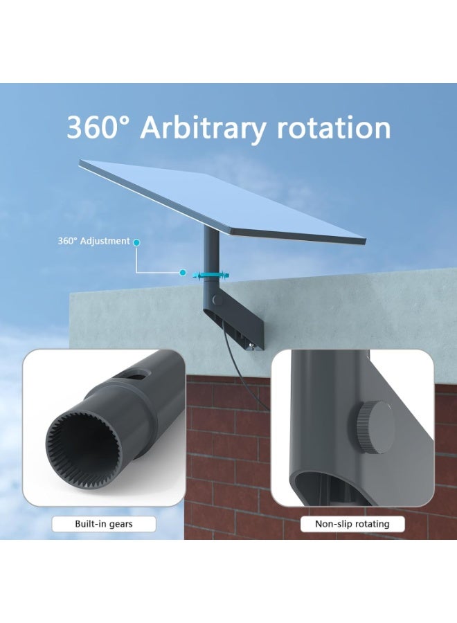 Adjustable Starlink Wall Mount, for Pole Mount, Roof Mount, Short Wall Mount,Compatible with Starlink Gen 3/Mini Pole Bracket and Mounting Kit Accessories - Image 2