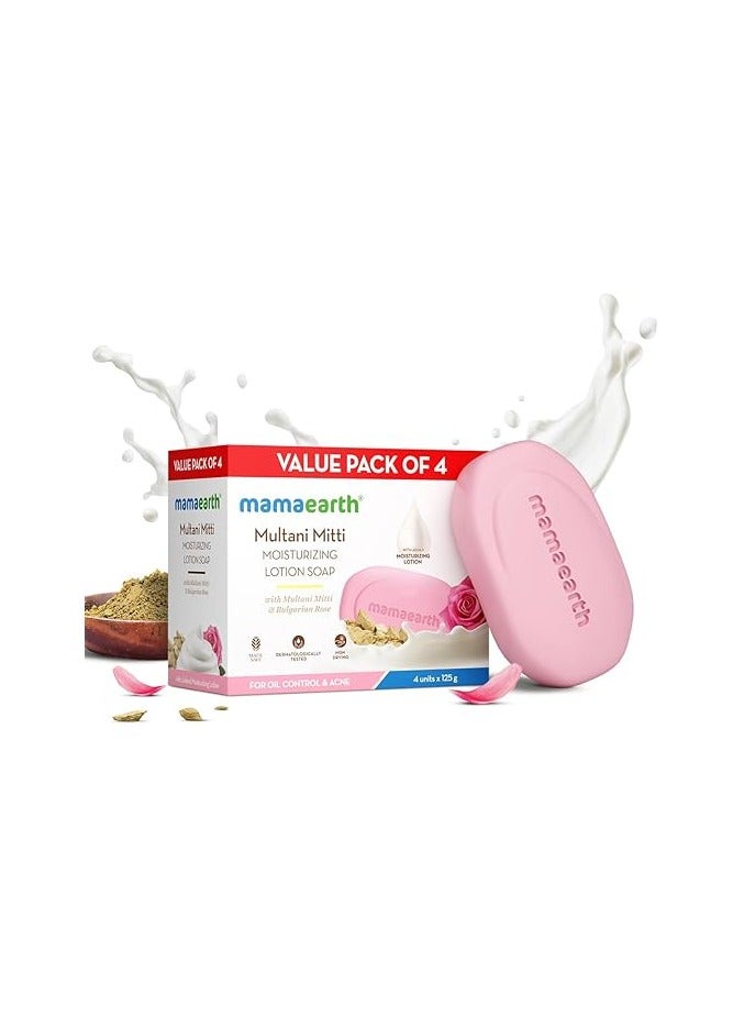 Mamaearth Mamaearth Multani Mitti Lotion Soap Single 125g (Pack of 4)  - Image 2