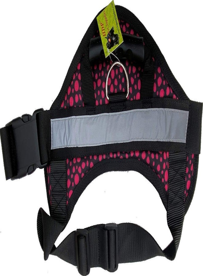 HDP Big Dog Soft No Pull Harness Size:Large Color:Dotty Pink - Image 2