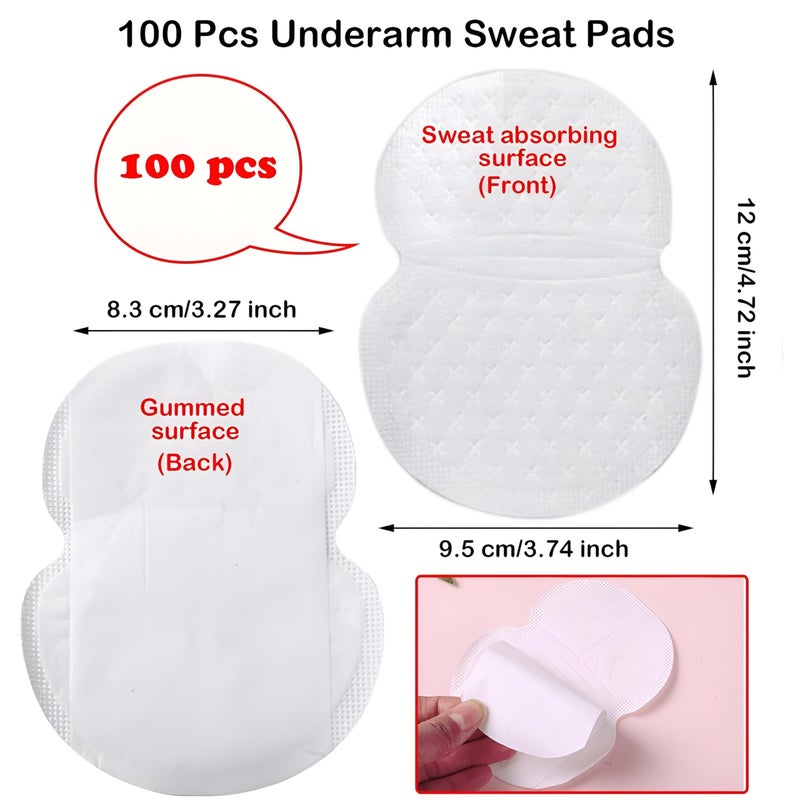 Underarm Sweat Pads - Ultra-Thin, Self-Adhesive, Noiseless Disposables with High Absorption Capacity, Perfect for Hot Weather and Physical Activities (24 pieces) - Image 2