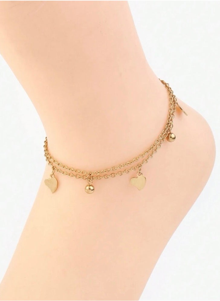 Equal - Stainless Steel Gold Plated Anklet - Image 1