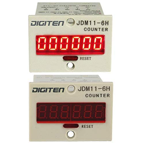 DIGITEN 0-999999 Digital LED Counter +PhotoElectric Switch Sensor +Reflector Automatic Conveyor Belting 100-240VAC 6 Digits Mini Customer Traffic Counter Electronic Totalizer - Image 5