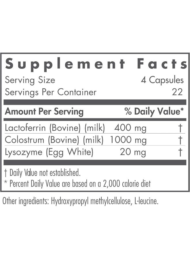 Nutricology لاكتوفيرين مع كولاستروم، 90 كبسولة نباتية - Image 2