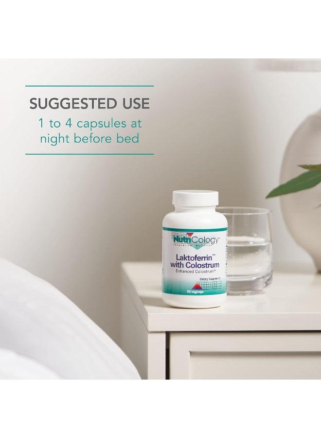Nutricology لاكتوفيرين مع كولاستروم، 90 كبسولة نباتية - Image 4