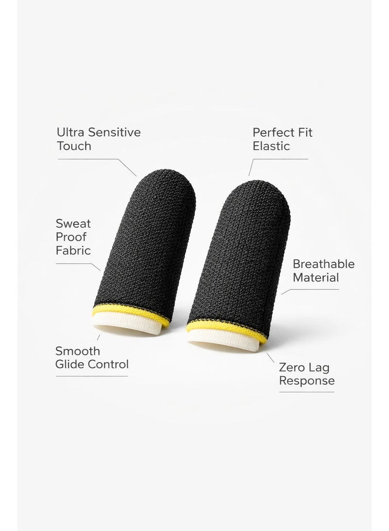 Gaming Finger Sleeves for Mobile | Anti-Sweat | Touchscreen Sensitive | 1 Pair - Image 3