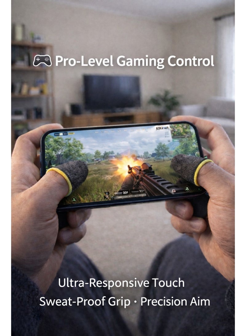 Gaming Finger Sleeves for Mobile | Anti-Sweat | Touchscreen Sensitive | 1 Pair - Image 2