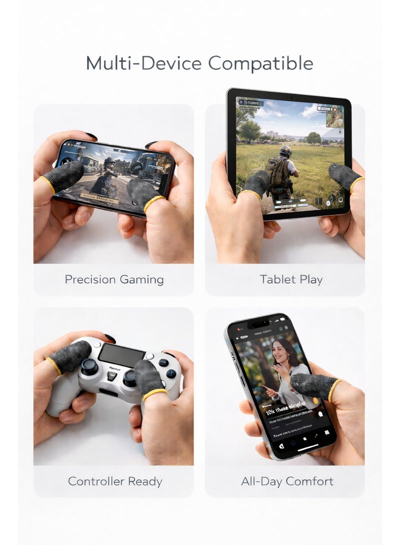 Gaming Finger Sleeves for Mobile | Anti-Sweat | Touchscreen Sensitive | 1 Pair - Image 4