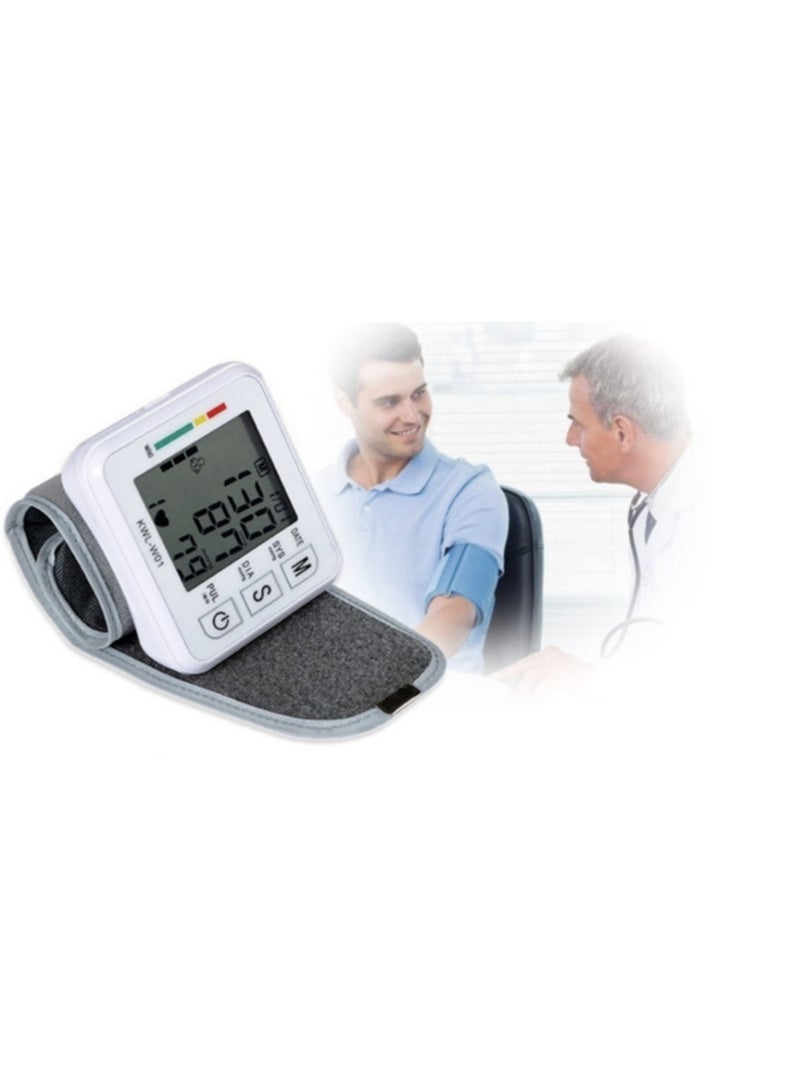 إلترازون مراقب ضغط الدم للرسغ | شاشة عرض رقمية LCD | وظيفة الصوت | جهاز مشبك الرسغ | مراقب نبضات القلب | يخزن حتى 99 قراءة - Image 4