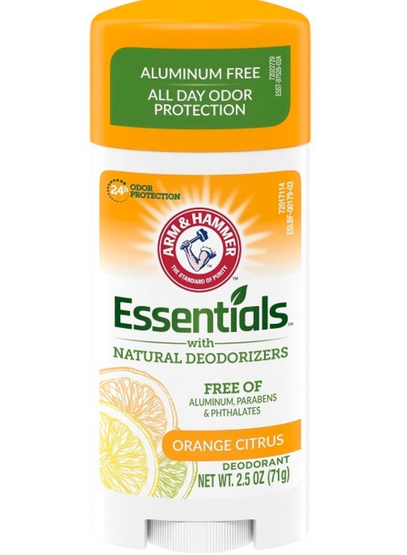 آرم آند هامر إسينشالز مزيل العرق الطبيعي ، برتقال وحمضيات - 73 جم
