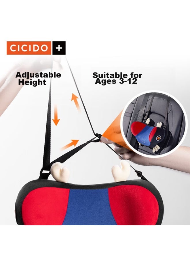 Cicido Children's Car Headrest, Memory Foam Neck Support Pillow, Backseat Sleeping Aid, Car Headrest - Image 5